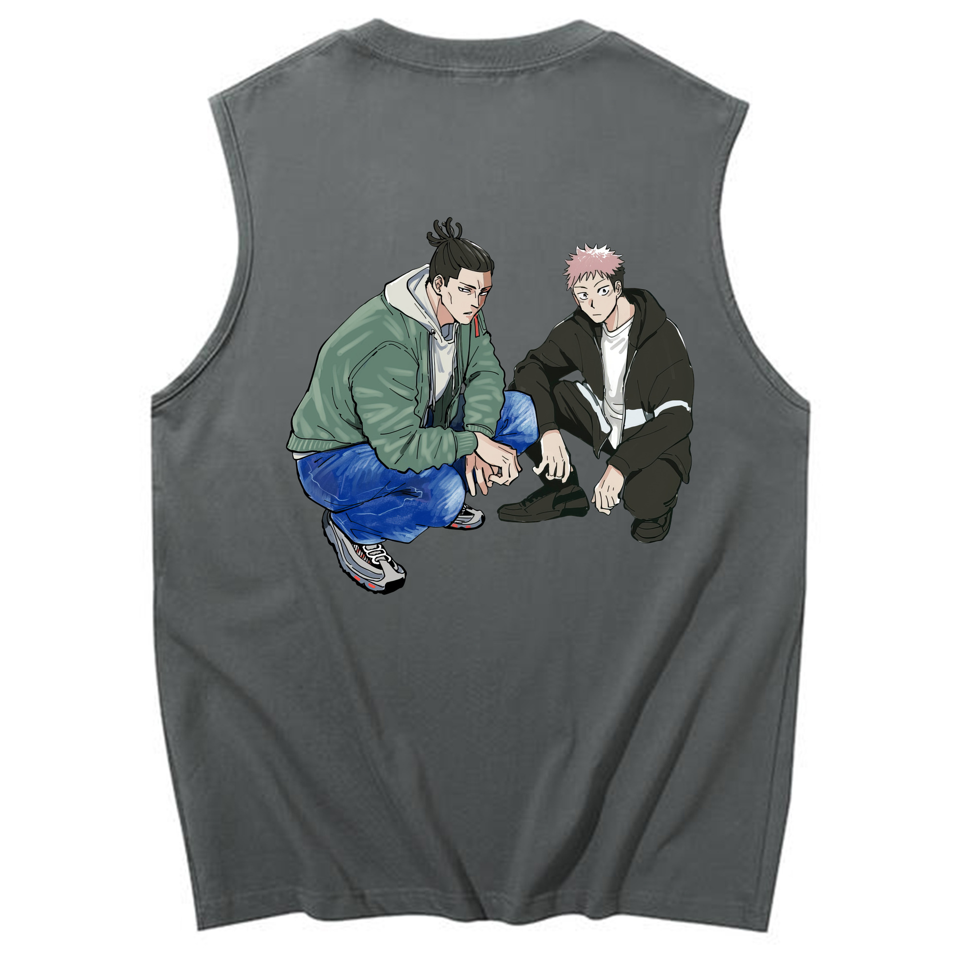 （画像用） 呪術廻戦 Jujutsu Kaisen コットン100％タンクトップ（背面プリント）